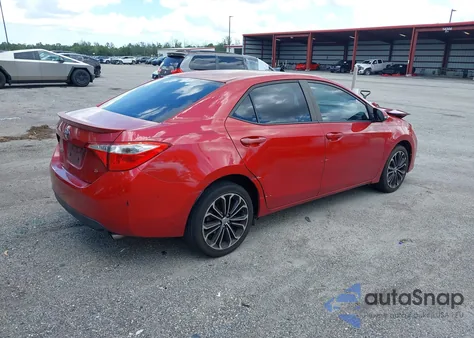 2015 Toyota Corolla S Plus z USA, uszkodzony, nr VIN 5YFBURHE7FP277695